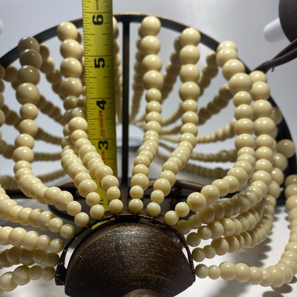 MCM Luxe Iron Beaded Wall Sconce 19 in Romantic Old World Set of 2 - Picture 7 of 11